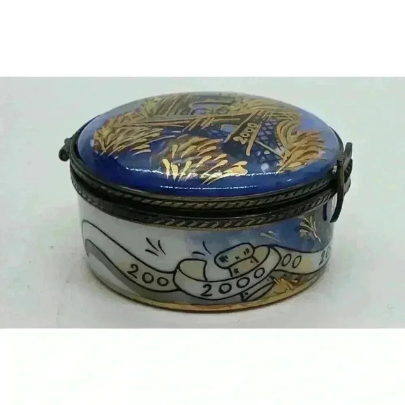La Gloriette Limoges Millennium Eiffel Tower Arc de Triomphe Trinket Box Ltd Ed - Picture 7 of 13